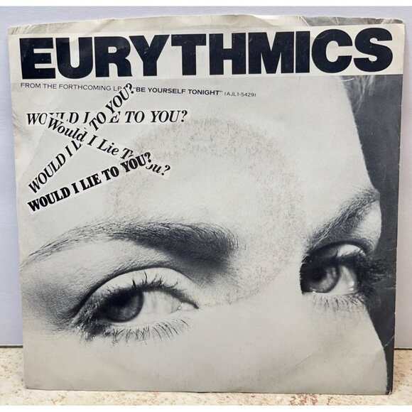 Eurythmics Would I Lie to You / Here Comes That 45 Rock Pop RCA + Picture Sleeve - Picture 2 of 8